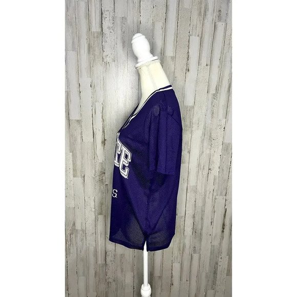 NWT Kansas State Wildcats Men's Purple Mesh Jersey T-Shirt Size XL Short Sleeve‎ - Picture 4 of 4